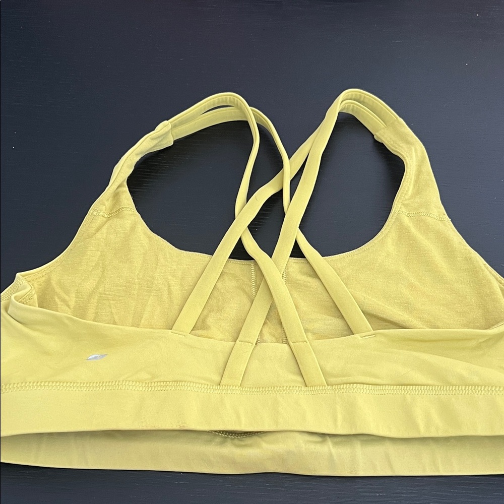 lululemon energy bra- Yellow